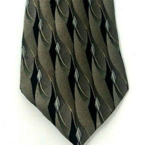 CROFT & BARROW Mens Necktie TIE Beige Black Tan